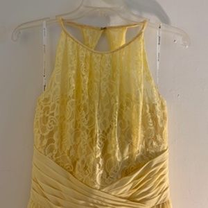 Yellow Maxi Bridesmaid / Prom Dress